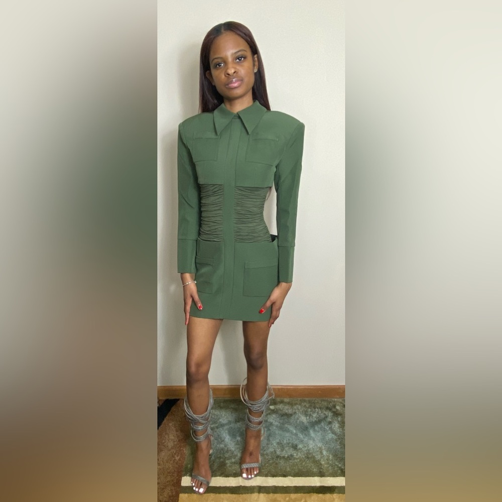 Army Green “Frill In Milan”